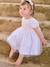 Robe bébé fille tulle broderie blanc - vertbaudet enfant 