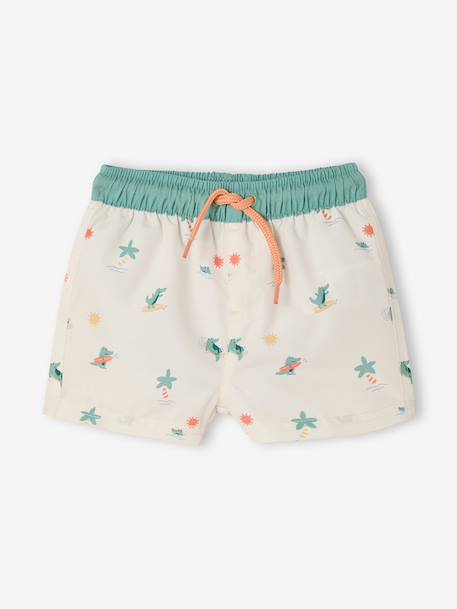 Zwemshort baby croco ecru - vertbaudet enfant 