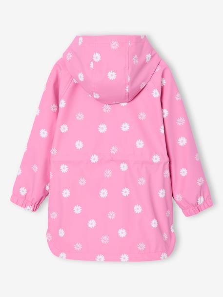 Ciré fille à capuche motifs magiques bleu ciel+blush+rose+rose pâle+sauge imprimé - vertbaudet enfant 