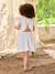 Robe patineuse fille bi-matière blanc - vertbaudet enfant 