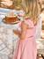 Ceremonie-set blouse en rok met volant voor meisjes rouge+saliegroen - vertbaudet enfant 