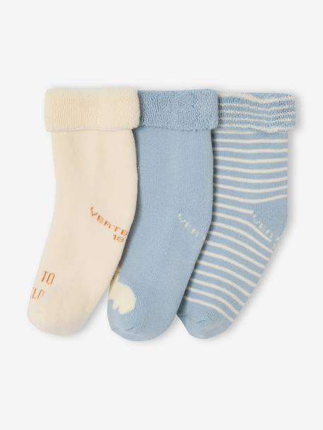 Lot 3 chaussettes bébé coton écru - vertbaudet enfant 