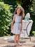 Robe de cérémonie motifs fleurs fille blanc+blanc imprimé+bleu clair+rose imprimé+rose pâle - vertbaudet enfant 