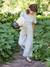 Combinaison fille en gaze de coton avec broderie blush+vert sauge - vertbaudet enfant 