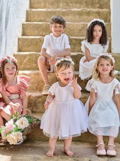 -Robe bébé fille tulle broderie