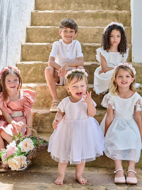 Bébé-Robe bébé fille tulle broderie