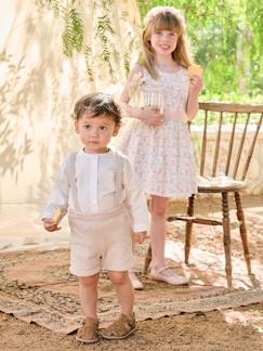 -Ensemble bébé chemise et short cérémonie