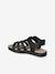 Sandales multi-brides enfant noir+or - vertbaudet enfant 