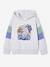 Sweat capuche imprimé blanc chiné+bleu ardoise+gris chiné - vertbaudet enfant 