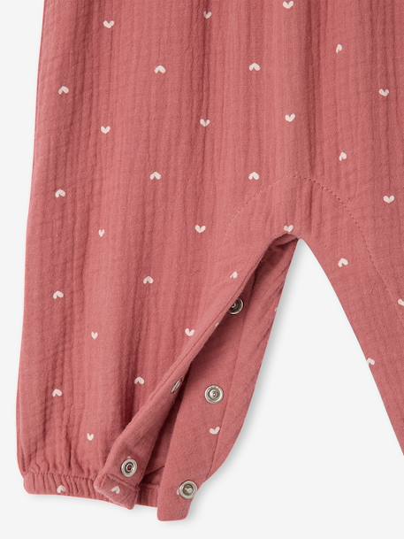 Combinaison bébé fille manches courtes blush - vertbaudet enfant 