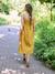 Robe longue grossesse allaitement ocre - vertbaudet enfant 