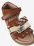 Sandales cuir enfant talon fermé collection maternelle lot marron+lot rose - vertbaudet enfant 