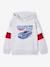 Sweat capuche imprimé blanc chiné+bleu ardoise+gris chiné - vertbaudet enfant 