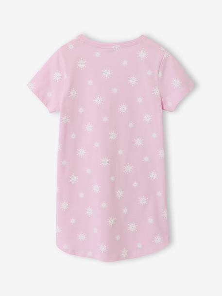 Chemise de nuit Disney La Reine des Neiges lilas poudré - vertbaudet enfant 
