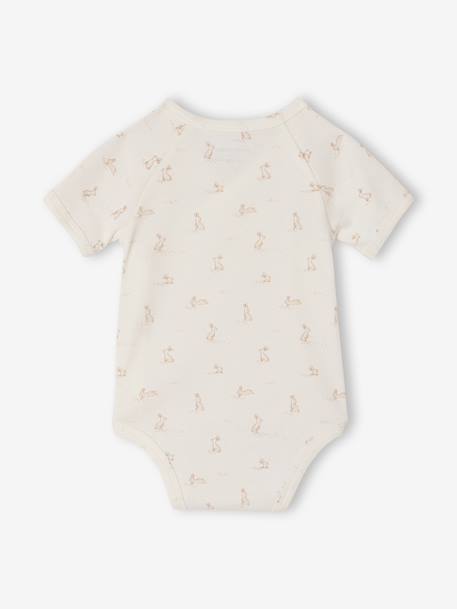 Set van 5 body's baby korte mouwen konijn gemêleerd grijs - vertbaudet enfant 