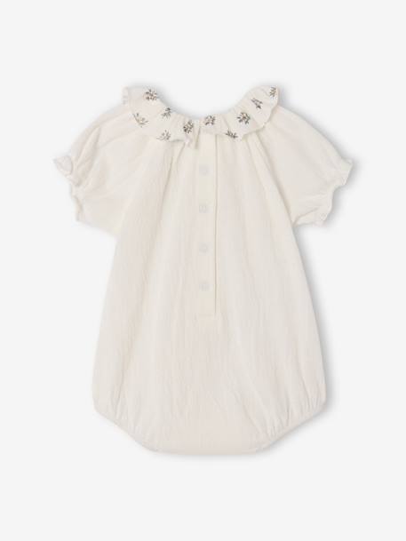 Body bébé manches courtes bouffantes écru - vertbaudet enfant 
