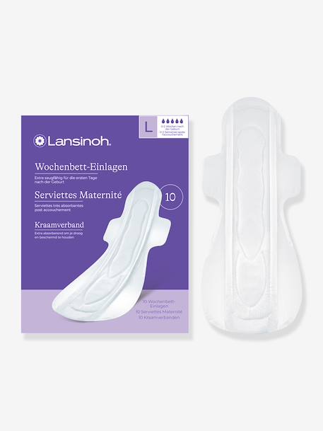Set van 12 LANSINOH postnatale pads vanaf 2 weken wit - vertbaudet enfant 