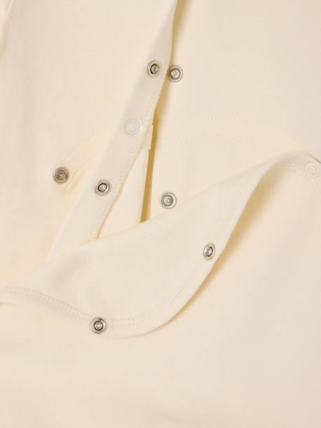 Lot 3 pyjamas bébé en coton bio beige+écru+vert sauge - vertbaudet enfant 