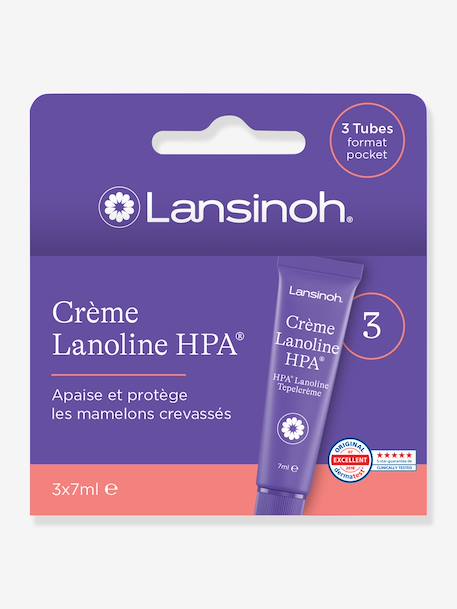 Crème d'allaitement HPA Lanoline , 3 tubes de 7 ml blanc - vertbaudet enfant 