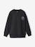 Sweater voor jongens met ronde oversized kraag antraciet - vertbaudet enfant 