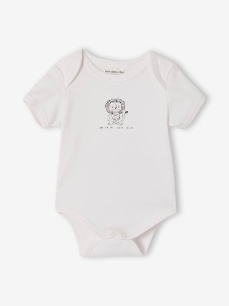 Set van 5 body's baby korte mouwen veel wit - vertbaudet enfant 