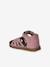 Sandales bébé cuir à scratchs fermées rose - vertbaudet enfant 
