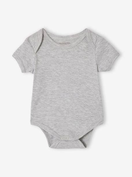 Lot 5 bodies bébé manches courtes lot blanc - vertbaudet enfant 