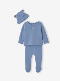 -Ensemble naissance 3 pièces tee-shirt personnalisable legging bonnet 