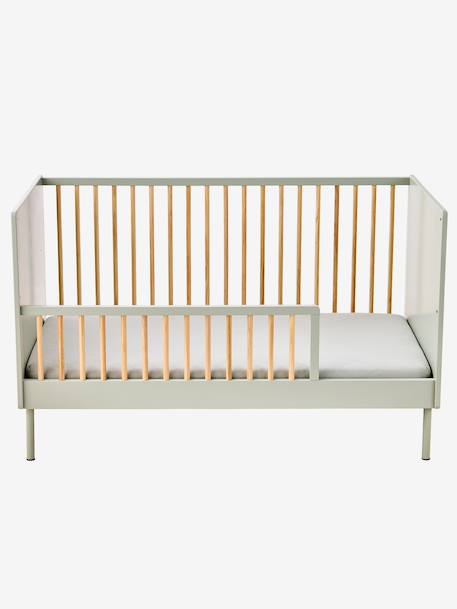 Lit bébé cannelé évolutif 70x140cm vert - vertbaudet enfant 