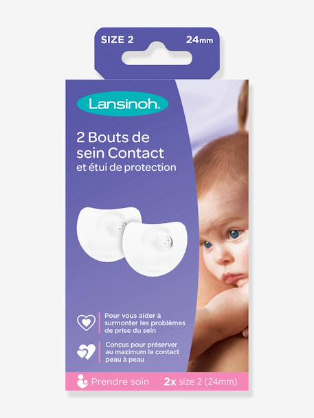 Bouts de Sein x 2 + Etui de protection inclus BLANC - vertbaudet enfant 
