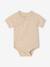 Lot 5 bodies bébé manches courtes lapin gris chiné - vertbaudet enfant 