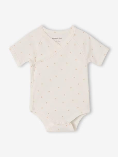 Lot 5 bodies bébé manches courtes lapin gris chiné - vertbaudet enfant 