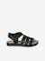 Sandales multi-brides enfant noir+or - vertbaudet enfant 