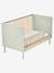 Lit bébé cannelé évolutif 70x140cm vert - vertbaudet enfant 