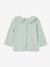 Baby T-shirt met lange mouwen en claudinekraag blauwgroen+lichtbeige+lichtroze - vertbaudet enfant 