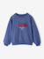 Sweat fille motif fantaisie écru+gris chiné+indigo - vertbaudet enfant 