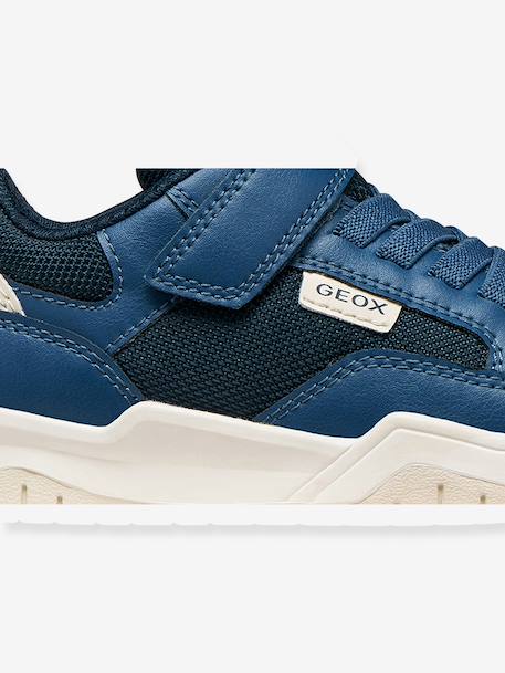 Baskets Perth Geox blanc+bleu+kaki - vertbaudet enfant 