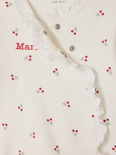 Pyjama Naissance fille cerise écru - vertbaudet enfant 
