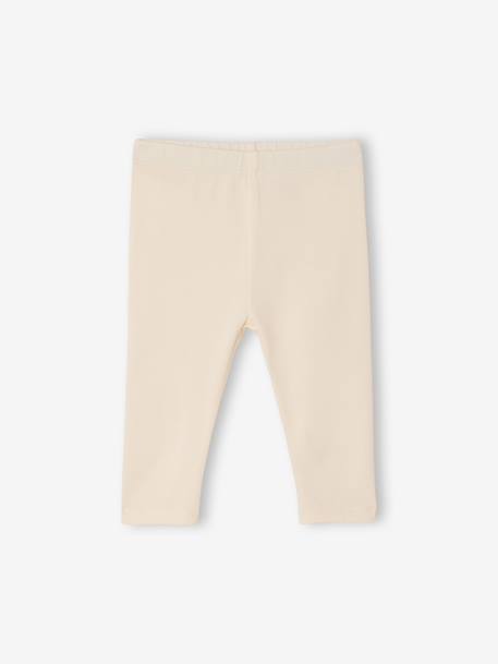 Lot de 2 leggings bébé Basics rose+vert sauge - vertbaudet enfant 