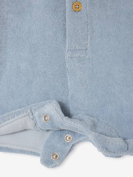 Combishort bébé en éponge bleu ciel - vertbaudet enfant 