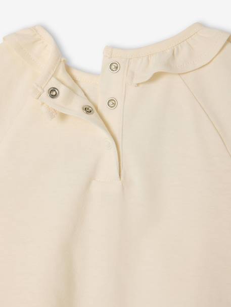 Lot 2 T-shirts manches longues collerette écru - vertbaudet enfant 
