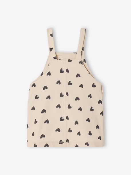 Robe salopette bébé fille cœur écru - vertbaudet enfant 
