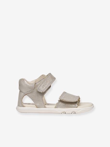Sandaal voor eerste stapjes Steppieup beige+rozen - vertbaudet enfant 