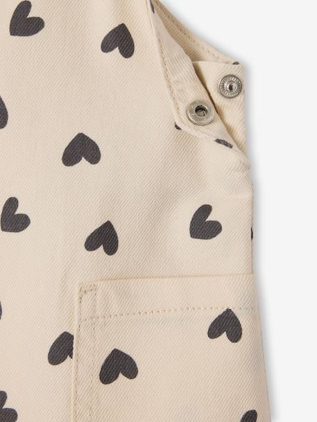 Robe salopette bébé fille cœur écru - vertbaudet enfant 