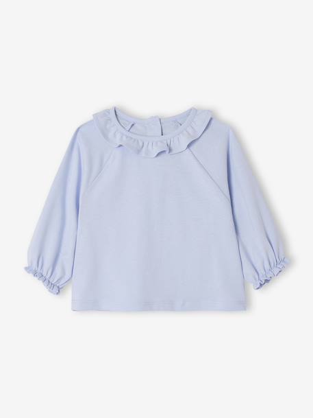 Set van 2 T-shirts met lange mouwen en kraag ecru - vertbaudet enfant 