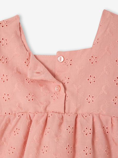Ensemble bébé fille broderie anglaise rose - vertbaudet enfant 