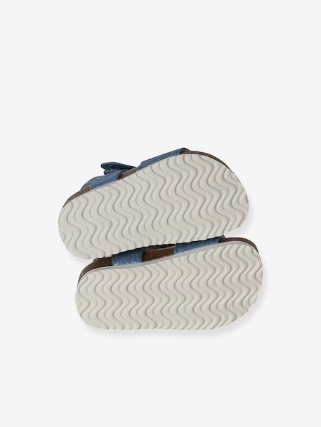 Textiel  voor baby's met klittenbandsluiting jeansblauw - vertbaudet enfant 