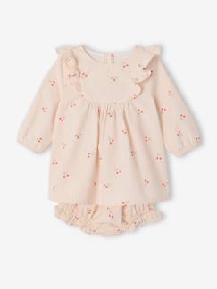 -Ensemble 2 pièces robe et bloomer cerises