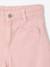 Pantalon large fille poches cœur jaune pâle+rose poudré - vertbaudet enfant 