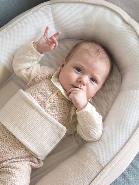 Verkleinkussen meegroeibed BABYMOOV Doomoo Cocoon beige, bedrukt+grijs - vertbaudet enfant 
